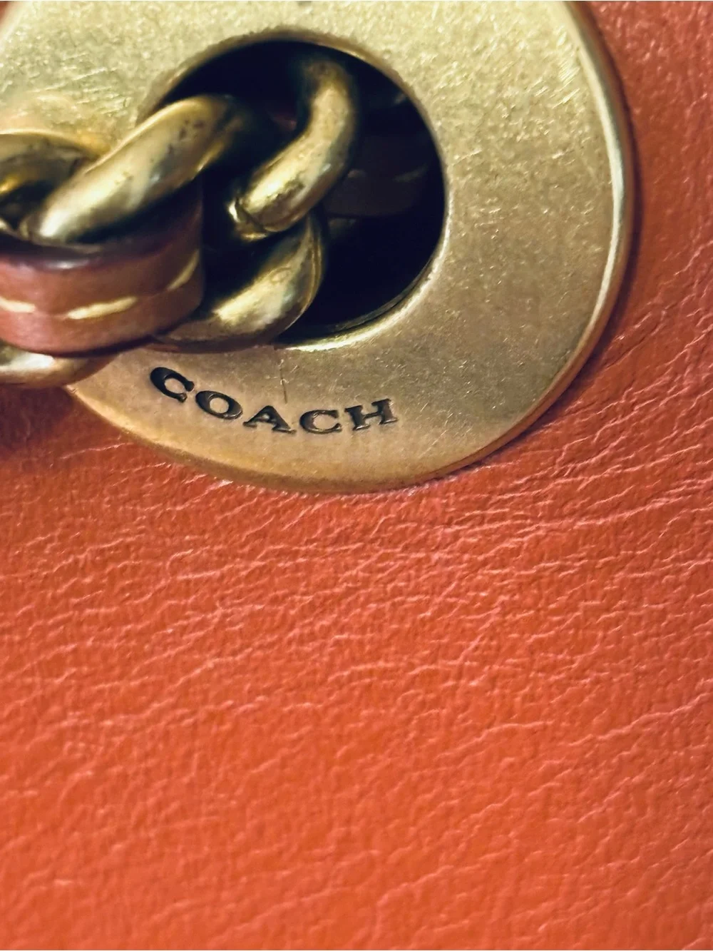 Coach Signature Canvas and Leather Crossbody in Cognac/Tan
